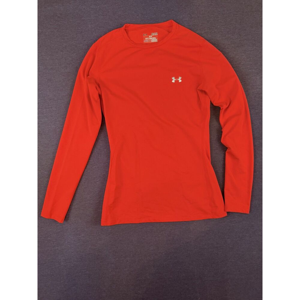 Under Armour ColdGear Fitted Red Long Sleeve Athletic Top Women’s Medium